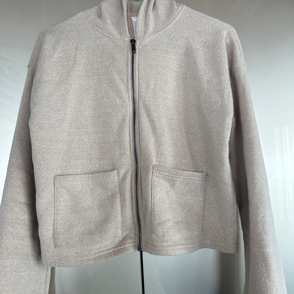 Threads 4 Thought Cream Bomber Jacket